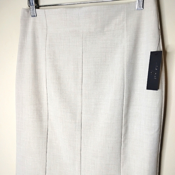 Worthington Career Pencil Skirt Size 10 Neutral Heathered Tan NWT - Picture 3 of 8